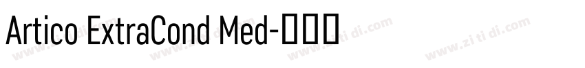 Artico ExtraCond Med字体转换